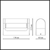 Миниатюра фото фасадный светильник светодиодный odeon light twinset 7118/12wl коричневый | 220svet.ru