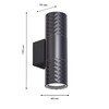 Миниатюра фото уличный настенный светильник favourite bonum 4659-2w | 220svet.ru