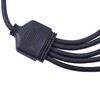 Миниатюра фото провод-разветвитель для гирлянд uniel ucx-f90 s5/0.4m/bk ul-00013237 | 220svet.ru