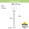 Миниатюра фото садовый светильник-столбик fumagalli mizar.r/g250 g25.151.000.bze27 | 220svet.ru