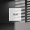 Миниатюра фото розетка телевизионная встраиваемая tv+rj45 кат. 6 voltum s70 vls060702 (белый матовый) | 220svet.ru