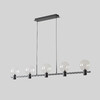 Миниатюра фото подвесной светильник crystal lux duet sp35w led black | 220svet.ru