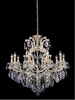 Миниатюра фото подвесная люстра crystal lux isabel sp11 gold/transparent | 220svet.ru