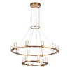 Миниатюра фото подвесная люстра светодиодная odeon light defance 7144/110l бронзовый | 220svet.ru