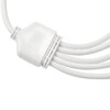 Миниатюра фото провод-разветвитель для гирлянд uniel ucx-f90 s5/0.4m/wh ul-00013236 | 220svet.ru
