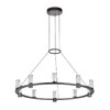 Миниатюра фото подвесная люстра odeon light defance 7143/70l черный | 220svet.ru