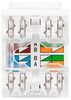 Миниатюра фото коннектор эра офис 18-8002-01 rj45 cat6 utp keystone цвет белый б0063290 | 220svet.ru