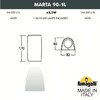 Миниатюра фото фасадный светильник fumagalli marta 90-1l  1a4.000.000.lxu1l | 220svet.ru
