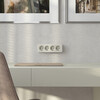 Миниатюра фото розетка четверная с заземлением и шторками werkel gallant w5072204 | 220svet.ru