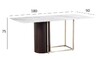 Миниатюра фото стол обеденный garda decor 76ar-21100 | 220svet.ru