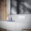 Миниатюра фото розетка телевизионная встраиваемая tv+rj45 кат. 6 voltum s70 vls060701 (белый глянцевый) | 220svet.ru