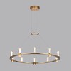 Миниатюра фото подвесная люстра светодиодная odeon light defance 7144/70l бронзовый | 220svet.ru