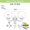 Миниатюра фото садово-парковый фонарь fumagalli ricu ofir/g300 3l g30.157.r30.vye27 | 220svet.ru