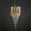 Миниатюра фото подвесная люстра delight collection trump 8 km0988p-8 gold | 220svet.ru