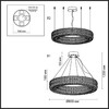 Миниатюра фото подвесная светодиодная люстра odeon light panta 4926/85l золотая 85w | 220svet.ru