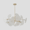Миниатюра фото потолочная люстра на штанге crystal lux dandelion sp10 gold | 220svet.ru