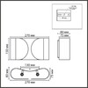 Миниатюра фото бра lumion olve 8387/2w черный | 220svet.ru