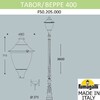 Миниатюра фото парковый фонарь fumagalli tabor/gino f50.205.000.axe27 | 220svet.ru