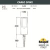 Миниатюра фото ландшафтный светильник fumagalli carlo spike dr1.572.000.wxu1l | 220svet.ru