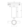 Миниатюра фото трековый светильник 10w 4000k elektrostandard line magnetic 85525/01 латунь | 220svet.ru