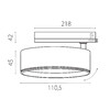 Миниатюра фото трековый трехфазный светильник 30w lightstar alta pr a5637triac | 220svet.ru