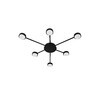 Миниатюра фото потолочная люстра lightstar fico 740077 | 220svet.ru
