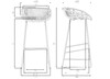Миниатюра фото стул барный dobrin frank lmzl-pp775a-n_m_p-gr-04-12299 | 220svet.ru