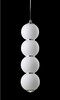 Миниатюра фото подвесной светильник crystal lux desi sp4 chrome/white | 220svet.ru