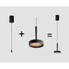 Миниатюра фото подвесной светильник italline it02-025 dark silver 3000k | 220svet.ru