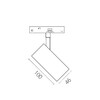 Миниатюра фото трековый однофазный светильник 48v 12w lightstar uno cct 209107cct | 220svet.ru