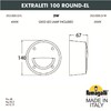 Миниатюра фото светильник для подсветки лестниц накладной fumagalli extraleti 100 round-el 2s3.000.000.wyg1l | 220svet.ru