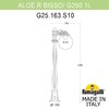 Миниатюра фото садовый светильник-столбик fumagalli aloe`.r/g250 1l g25.163.s10.wye27 | 220svet.ru