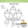 Миниатюра фото садово-парковый фонарь fumagalli ricu bisso/cefa 2+1 u23.157.s21.wye27 | 220svet.ru