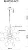 Миниатюра фото подвесная люстра arte lamp molecule a8313sp-6cc | 220svet.ru