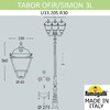 Миниатюра фото парковый фонарь fumagalli tabor ofir/simon 3l  u33.205.r30.ayh27 | 220svet.ru