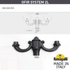 Миниатюра фото парковый фонарь fumagalli nebo ofir/rut 2l  e26.202.r20.wxe27 | 220svet.ru
