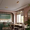 Миниатюра фото подвесная светодиодная люстра odeon light defance 7144/65l бронзовый | 220svet.ru