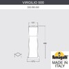 Миниатюра фото ландшафтный фонарь fumagalli virgilio 500 ds3.563.000.ayf1r | 220svet.ru