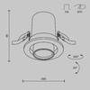 Миниатюра фото встраиваемый светодиодный светильник maytoni hidden dl045-01-10w3k-w | 220svet.ru