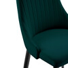 Миниатюра фото стул на металлокаркасе woodville kora green / black 15096 | 220svet.ru