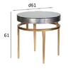 Миниатюра фото стол журнальный futuro серебристый garda decor art-2705-et | 220svet.ru