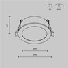 Миниатюра фото встраиваемый светильник maytoni orb dl130-gx53-b | 220svet.ru