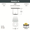Миниатюра фото потолочный накладной светильник fumagalli franca 90  3a7.000.000.wxu1l | 220svet.ru