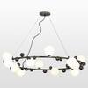 Миниатюра фото подвесная люстра lussole loft coosa lsp-8654 | 220svet.ru