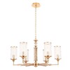 Миниатюра фото подвесная люстра crystal lux gloria sp6 brass | 220svet.ru