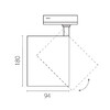 Миниатюра фото трековый однофазный светильник 40w lightstar canno pro c4407ss | 220svet.ru