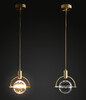 Миниатюра фото подвесной светильник 2121p/a brass/clear delight collection | 220svet.ru