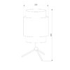 Миниатюра фото настольная лампа tk lighting 5567 black | 220svet.ru