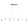 Миниатюра фото подвесной светильник odeon light defance 7144/45l бронзовый | 220svet.ru