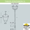 Миниатюра фото парковый фонарь fumagalli tabor ofir/simon 2l  u33.205.r20.axh27 | 220svet.ru